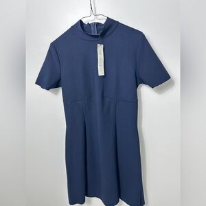 Zara Navy Blue Short Sleeve Dress